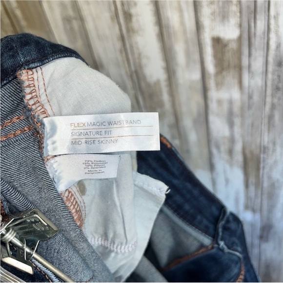 Lane Bryant Flex Magic Waistband Mid Rise Skinny Dark Wash Women’s 24 - Picture 4 of 5